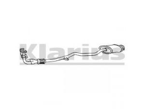 KLARIUS CL75K priekinis duslintuvas 
 Išmetimo sistema -> Duslintuvas
MB514923