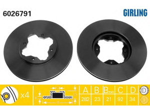 GIRLING 6026791 stabdžių diskas 
 Dviratė transporto priemonės -> Stabdžių sistema -> Stabdžių diskai / priedai
45251SM4G00, 45251SM4G01, 45251SM4G02