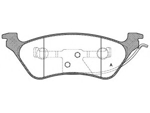 OPEN PARTS BPA0811.00 stabdžių trinkelių rinkinys, diskinis stabdys 
 Techninės priežiūros dalys -> Papildomas remontas
5019805AA, 5071948AA, 5083882AB