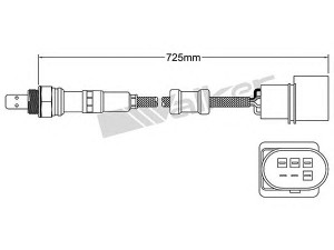 WALKER PRODUCTS 250-25061 lambda jutiklis 
 Išmetimo sistema -> Jutiklis/zondas
06A 906 262 BR, 06A 906 262 BR