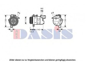 AKS DASIS 851083N kompresorius, oro kondicionierius 
 Oro kondicionavimas -> Kompresorius/dalys
64509182795, 64526908660, 64526918751