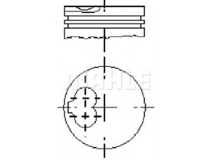 MAHLE ORIGINAL S70700 stūmoklis 
 Variklis -> Cilindrai/stūmokliai
068 107 107 E