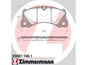 ZIMMERMANN 25007.168.1 stabdžių trinkelių rinkinys, diskinis stabdys 
 Techninės priežiūros dalys -> Papildomas remontas
970 351 949 04