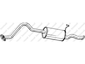 BOSAL 284-077 galinis duslintuvas 
 Išmetimo sistema -> Duslintuvas
28730-4A262