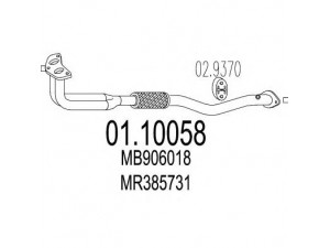 MTS 01.10058 išleidimo kolektorius 
 Išmetimo sistema -> Išmetimo vamzdžiai
MB906018, MR281779, MR385731