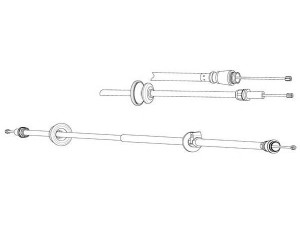 KAWE VO02142 trosas, stovėjimo stabdys 
 Stabdžių sistema -> Valdymo svirtys/trosai
3546590, 9209756