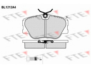 FTE BL1212A4 stabdžių trinkelių rinkinys, diskinis stabdys 
 Techninės priežiūros dalys -> Papildomas remontas
000 142 99 20, 000 420 07 20, 000 420 99 20
