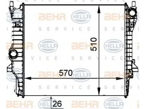 HELLA 8MK 376 764-371 radiatorius, variklio aušinimas 
 Aušinimo sistema -> Radiatorius/alyvos aušintuvas -> Radiatorius/dalys
XR82 8760