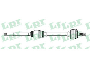 LPR DS52542 kardaninis velenas 
 Ratų pavara -> Kardaninis velenas
1417761, 4165961
