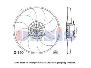 AKS DASIS 188059N ventiliatorius, radiatoriaus 
 Aušinimo sistema -> Oro aušinimas
7701045355