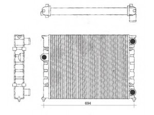 MAGNETI MARELLI 350213104200 radiatorius, variklio aušinimas 
 Aušinimo sistema -> Radiatorius/alyvos aušintuvas -> Radiatorius/dalys
1H0.121.253 D, 1H0121253D, 6K0121253L