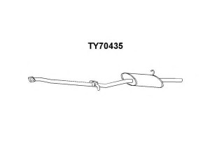 VENEPORTE TY70435 galinis duslintuvas 
 Išmetimo sistema -> Duslintuvas
1741015050, 1743015021, 1743015050