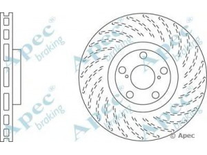 APEC braking DSK2556 stabdžių diskas 
 Stabdžių sistema -> Diskinis stabdys -> Stabdžių diskas
4351622010