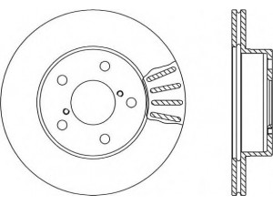 OPEN PARTS BDR1818.20 stabdžių diskas 
 Dviratė transporto priemonės -> Stabdžių sistema -> Stabdžių diskai / priedai
26310AA001, 26310AA012