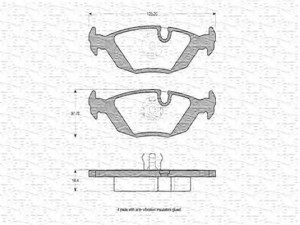 MAGNETI MARELLI 363702160200 stabdžių trinkelių rinkinys, diskinis stabdys 
 Techninės priežiūros dalys -> Papildomas remontas
34 21 1 153 196, 34 21 1 153 913