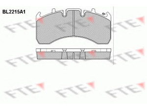 FTE BL2215A1 stabdžių trinkelių rinkinys, diskinis stabdys 
 Techninės priežiūros dalys -> Papildomas remontas
20526570, 20560415, 20568713, 20765963