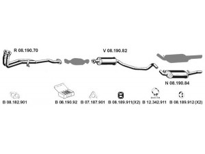 EBERSPÄCHER 082274 išmetimo sistema 
 Išmetimo sistema -> Išmetimo sistema, visa