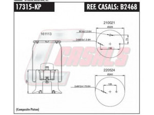 CASALS B2468 dėklas, pneumatinė pakaba 
 Pakaba -> Pneumatinė pakaba
MFL7033, 1314904, 1865753
