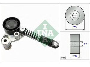 INA 534 0533 10 įtempiklio svirtis, V formos rumbuotas diržas 
 Diržinė pavara -> V formos rumbuotas diržas/komplektas -> Įtempiklis
6712000270, 6712000370