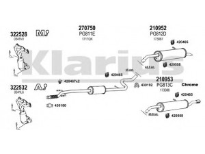 KLARIUS 631244E išmetimo sistema 
 Išmetimo sistema -> Išmetimo sistema, visa