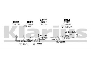 KLARIUS 720667E išmetimo sistema 
 Išmetimo sistema -> Išmetimo sistema, visa