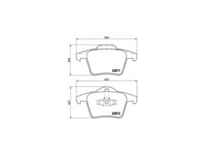 BREMBO P 86 019 stabdžių trinkelių rinkinys, diskinis stabdys 
 Techninės priežiūros dalys -> Papildomas remontas
274330, 274512, 274528, 30793093