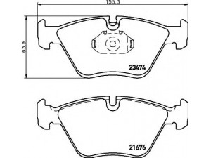 HELLA 8DB 355 009-651 stabdžių trinkelių rinkinys, diskinis stabdys 
 Techninės priežiūros dalys -> Papildomas remontas
34112282415, 34112282995, 34116754705