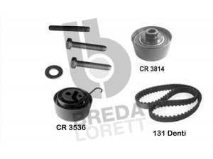 BREDA  LORETT KCD0621 paskirstymo diržo komplektas 
 Techninės priežiūros dalys -> Papildomas remontas
16 06 388, 1606384, 1606388, 1606389
