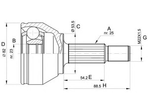 OPEN PARTS CVJ5344.10 jungčių komplektas, kardaninis velenas 
 Ratų pavara -> Sujungimai/komplektas
1063498, 1129668, 1361301, 3652045