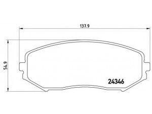 BREMBO P 79 018 stabdžių trinkelių rinkinys, diskinis stabdys 
 Techninės priežiūros dalys -> Papildomas remontas
5520065J00, 5520065J10, 5520065J11