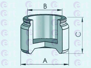 ERT 151066-C stūmoklis, stabdžių apkaba 
 Stabdžių sistema -> Stabdžių matuoklis -> Stabdžių dalys