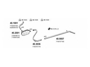 ASSO ART2055 išmetimo sistema 
 Išmetimo sistema -> Išmetimo sistema, visa
