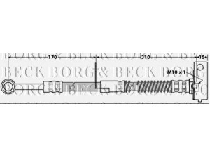 BORG & BECK BBH7042 stabdžių žarnelė 
 Stabdžių sistema -> Stabdžių žarnelės
587321C050