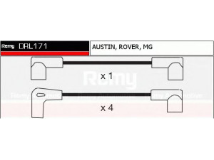 DELCO REMY DRL171 uždegimo laido komplektas 
 Kibirkšties / kaitinamasis uždegimas -> Uždegimo laidai/jungtys
GHT205
