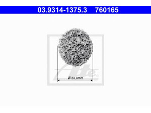 ATE 03.9314-1375.3 disko valymas, rato stebulės valymo komplektas
