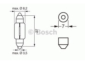 BOSCH 1 987 302 226 lemputė