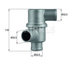 MAHLE ORIGINAL TH 37 80 termostatas, aušinimo skystis 
 Aušinimo sistema -> Termostatas/tarpiklis -> Thermostat
21011-3060-10