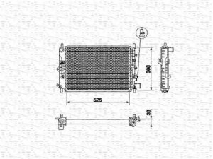 MAGNETI MARELLI 350213494000 radiatorius, variklio aušinimas 
 Aušinimo sistema -> Radiatorius/alyvos aušintuvas -> Radiatorius/dalys
1664075, 6616483, 6616487, 6912233