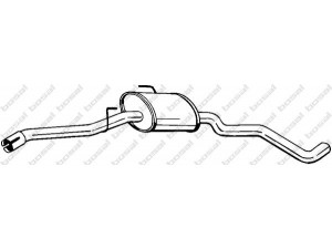 BOSAL 282-503 vidurinis duslintuvas 
 Išmetimo sistema -> Duslintuvas
8 52 244, 8 52 244, 91 57 086