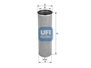 UFI 27.A34.00 antrinis oro filtras 
 Filtrai -> Oro filtras
1660903, 1660903-4, 1660903-5
