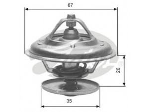 GATES TH11680G1 termostatas, aušinimo skystis 
 Aušinimo sistema -> Termostatas/tarpiklis -> Thermostat
035121113, 11531466174, 11531713040