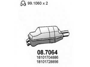 ASSO 08.7064 galinis duslintuvas
18101704886, 18101728856