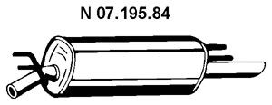 EBERSPÄCHER 07.195.84 galinis duslintuvas 
 Išmetimo sistema -> Duslintuvas
58 52 847, 58 52 928