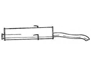 AKS DASIS SG45617 galinis duslintuvas 
 Išmetimo sistema -> Duslintuvas
172606