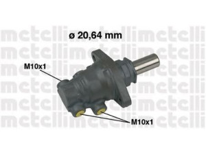 METELLI 05-0520 pagrindinis cilindras, stabdžiai 
 Stabdžių sistema -> Pagrindinis stabdžių cilindras
47207-52021