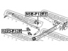 FEBEST NSB-P12R2 skersinio stabilizatoriaus įvorių komplektas 
 Ašies montavimas/vairavimo mechanizmas/ratai -> Stabilizatorius/fiksatoriai -> Sklendės
54613-AU013, 54613-AU102
