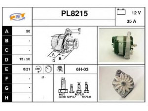 SNRA PL8215 kintamosios srovės generatorius