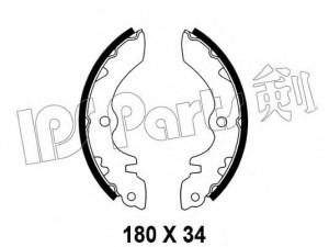 IPS Parts IBL-4802 stabdžių trinkelė 
 Stabdžių sistema -> Būgninis stabdys -> Stabdžių įdėklas/ trinkelė
52210-78010, 52210-78410, 52210-78470