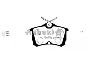 ASHUKI H026-21 stabdžių trinkelių rinkinys, diskinis stabdys 
 Techninės priežiūros dalys -> Papildomas remontas
0 986 424 661/BOSCH, 2352701/TEXTAR
