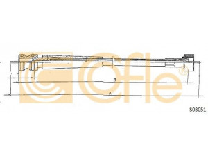 COFLE S03051 tachometro velenas 
 Dviratė transporto priemonės -> Kabeliai ir tachometro velenaai -> Tachometro velenas
96128130